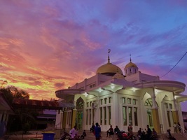 Pelataran Mesjid Kecamatan Panga